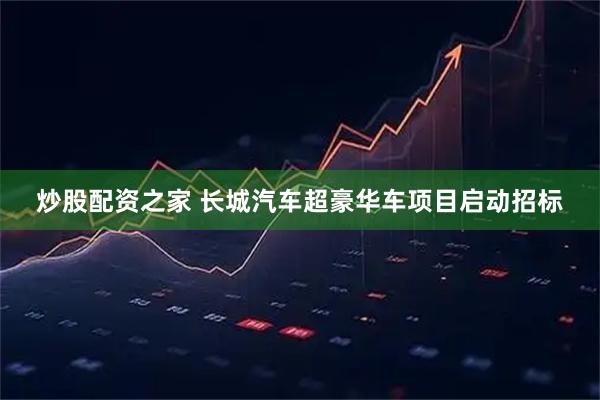 炒股配资之家 长城汽车超豪华车项目启动招标